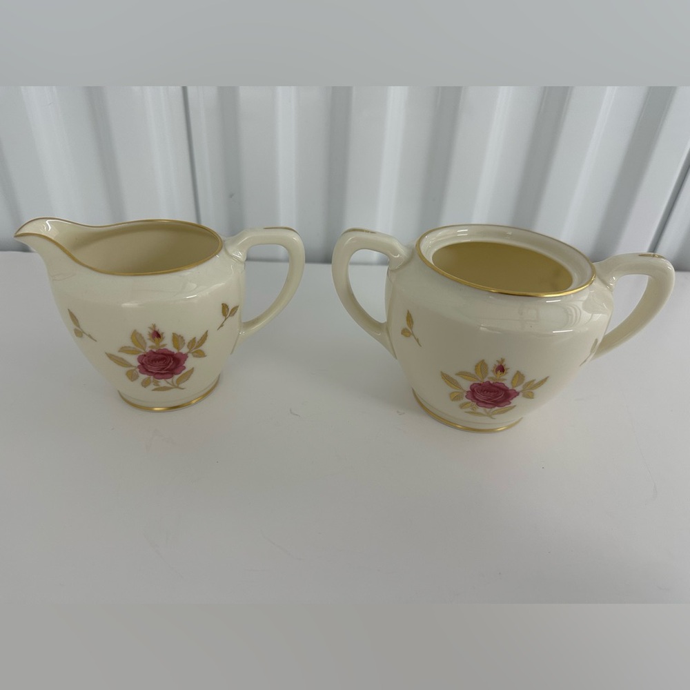 LENOX Rhodora Cream & Sugar Set